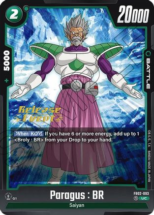Image of Paragus : BR (FB02-093) - Blazing Aura Release Event Cards