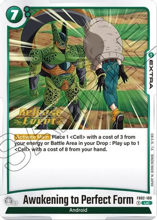 Image of Awakening to Perfect Form (FB02-100) - Blazing Aura Release Event Cards