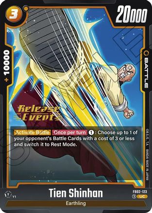 Image of Tien Shinhan - FB02-123 (FB02-123) - Blazing Aura Release Event Cards