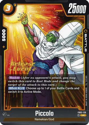 Image of Piccolo - FB02-126 (FB02-126) - Blazing Aura Release Event Cards
