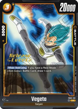 Image of Vegeta - FB02-132 (FB02-132) - Blazing Aura Release Event Cards
