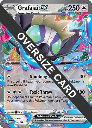Image of Grafaiai ex (SV: Scarlet & Violet Promo Cards) 100  - Holofoil Jumbo Cards - Promo