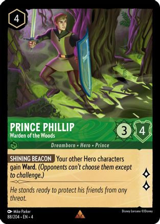 Image of Prince Phillip - Warden of the Woods (88/204) - Ursulas Return Cold Foil