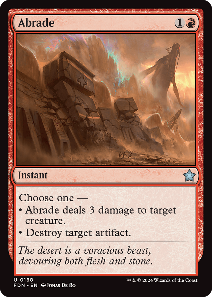 Image of Abrade (FDN-188) - Foundations Foil