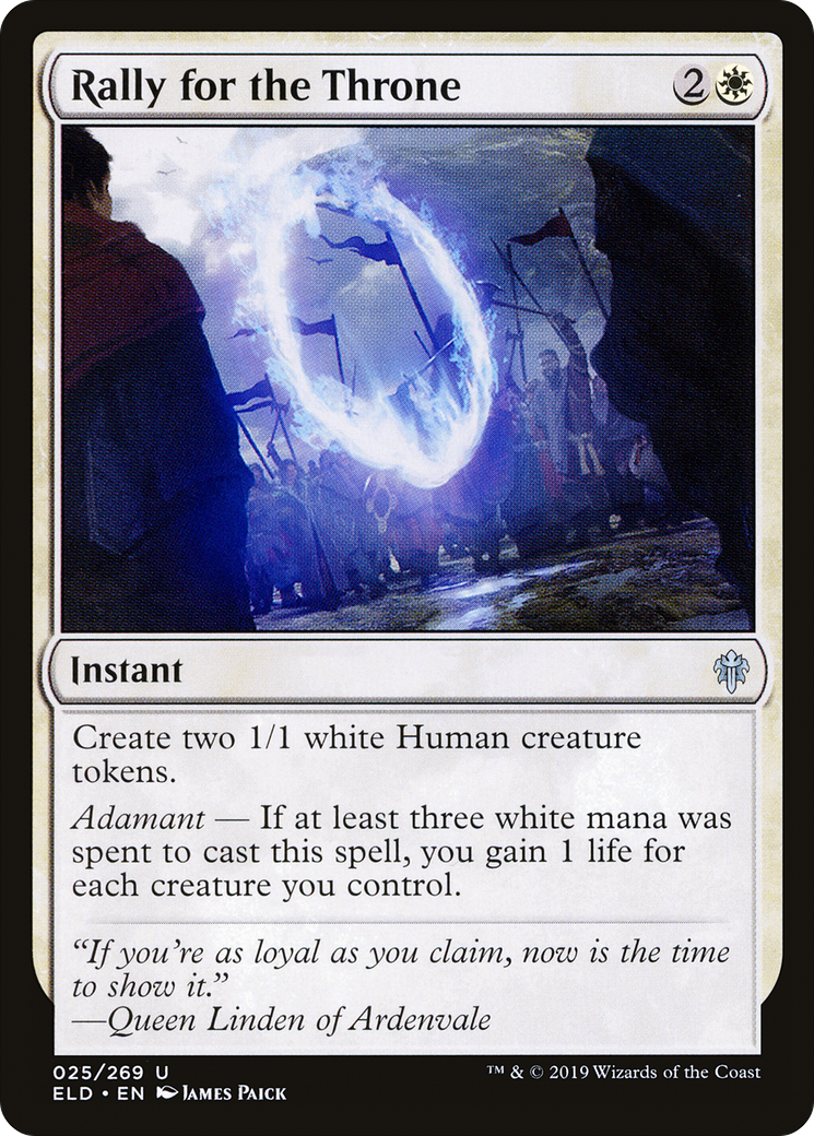 Image of Rally for the Throne (ELD-025) - Throne of Eldraine Foil