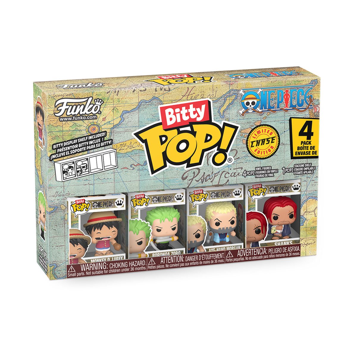 Image of One Piece Monkey D. Luffy Funko Bitty Pop! Mini-Figure 4-Pack
