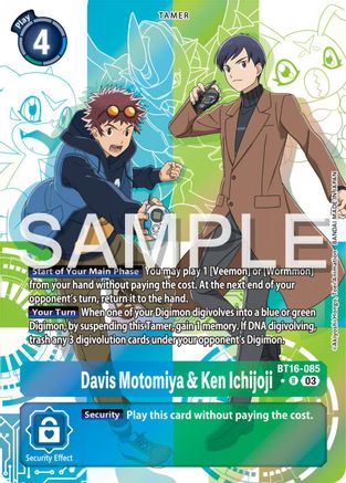 Image of Davis Motomiya & Ken Ichijoji (Alternate Art) (BT16-085) - Beginning Observer Foil