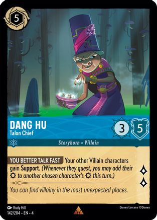 Image of Dang Hu - Talon Chief (142/204) - Ursulas Return Cold Foil