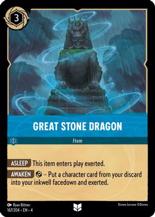 Image of Great Stone Dragon (167/204) - Ursulas Return Cold Foil