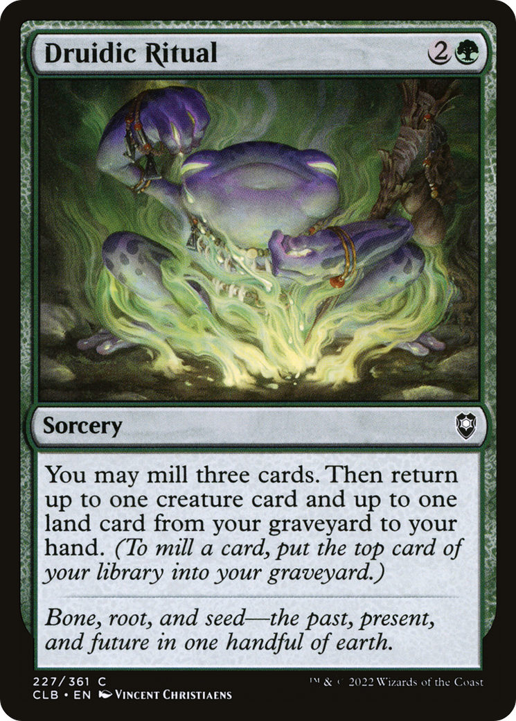 Image of Druidic Ritual (CLB-227) - Commander Legends: Battle for Baldur's Gate Foil