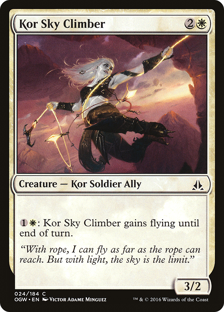 Image of Kor Sky Climber (OGW-024) - Oath of the Gatewatch Foil