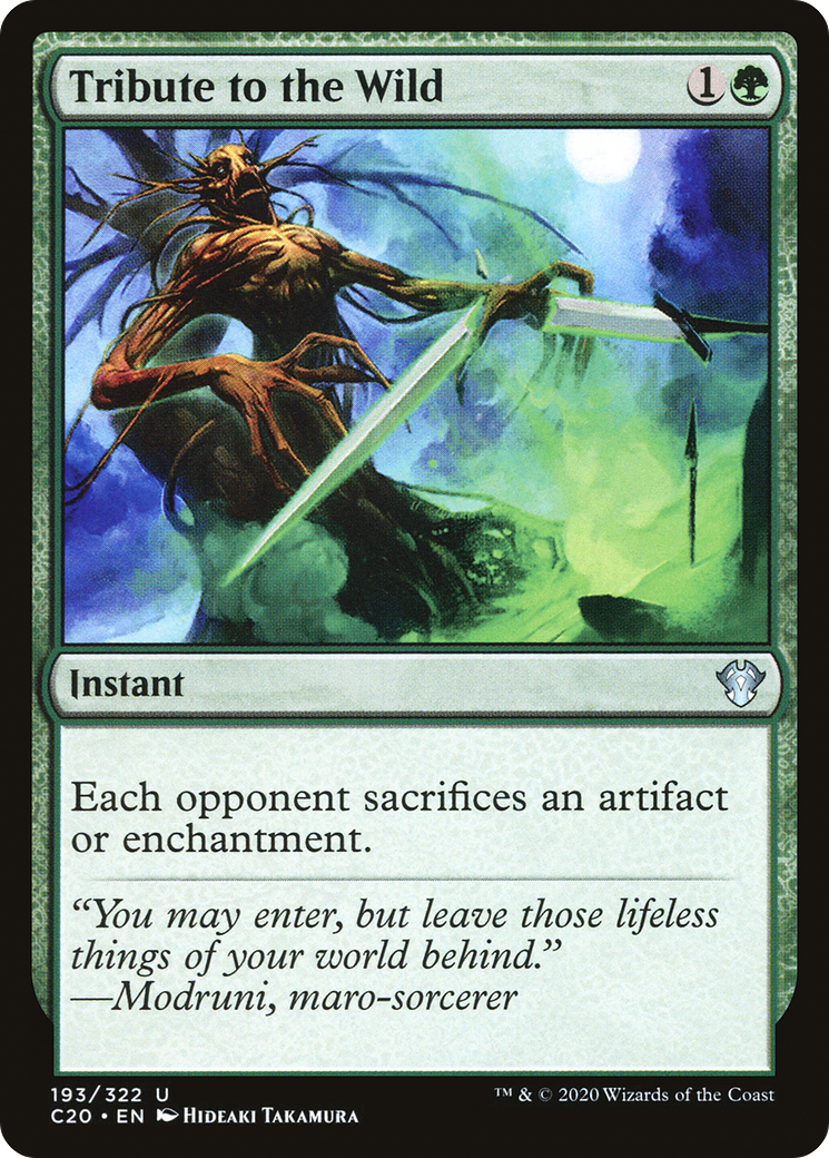 Image of Tribute to the Wild (C20-193) - Commander 2020