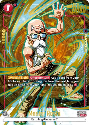 Image of Master Roshi - FB01-005 (Championship Pack 01) (Gold) (FB01-005) - Tournament and Championship Promos Holofoil