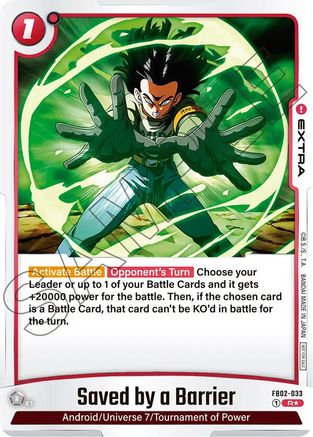 Image of Saved by a Barrier - FB02-033 (Championship Pack 01) (FB02-033) - Tournament and Championship Promos Holofoil