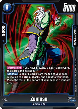 Image of Zamasu - FB02-042 (Championship Pack 01) (FB02-042) - Tournament and Championship Promos Holofoil