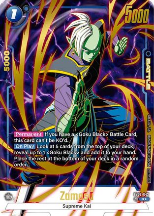 Image of Zamasu - FB02-042 (Championship Pack 01) (Gold) (FB02-042) - Tournament and Championship Promos Holofoil