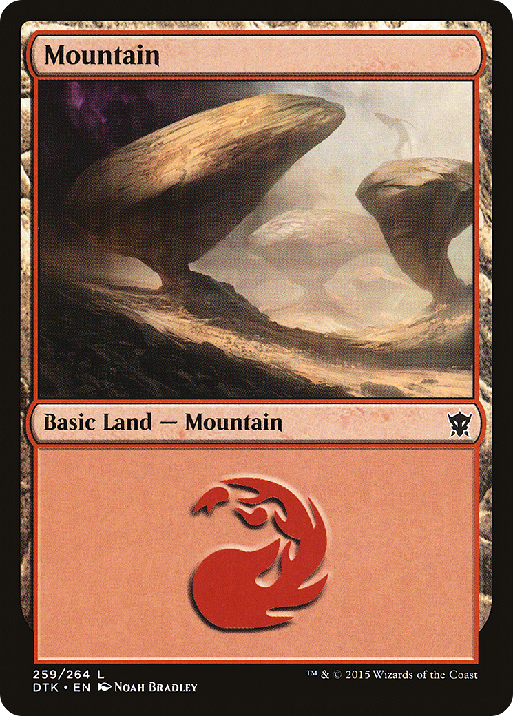 Image of Mountain (259) (DTK-259) - Dragons of Tarkir Foil