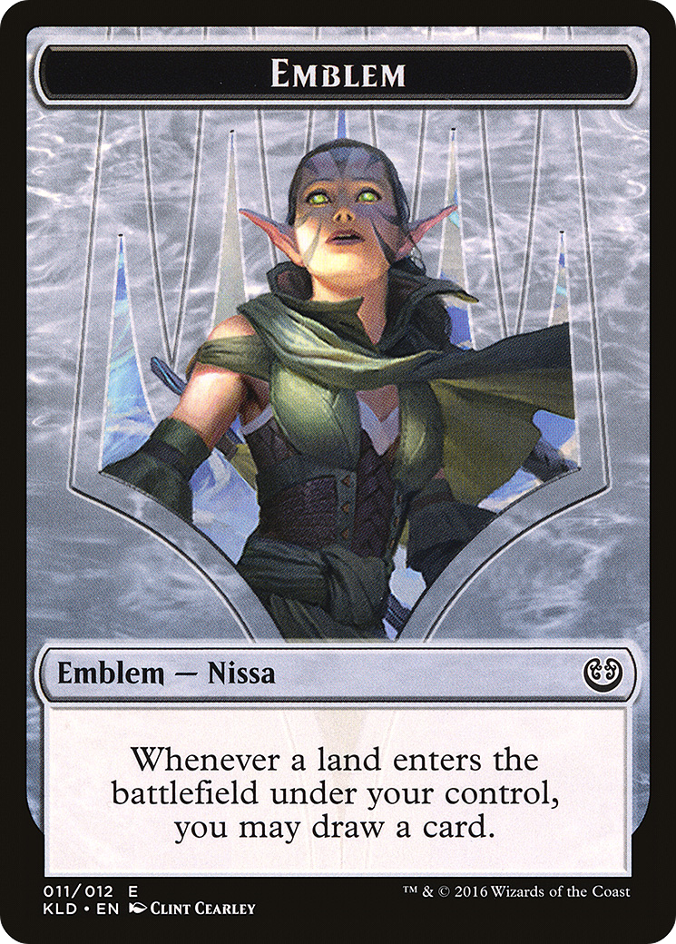 Image of Emblem - Nissa, Vital Force (KLD-011) - Kaladesh Tokens
