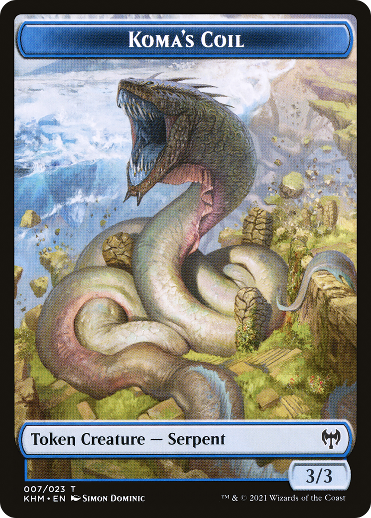 Image of Koma's Coil (TKHM-007) - Kaldheim Tokens Foil