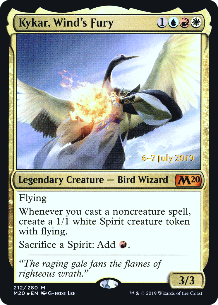 Image of Kykar, Wind's Fury (PRE-212) - Core Set 2020 Promos Foil