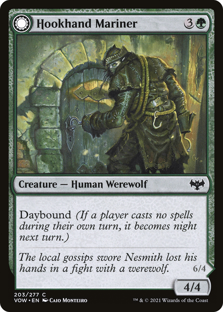 Image of Hookhand Mariner (VOW-203) - Innistrad: Crimson Vow: (Double Faced Transform)