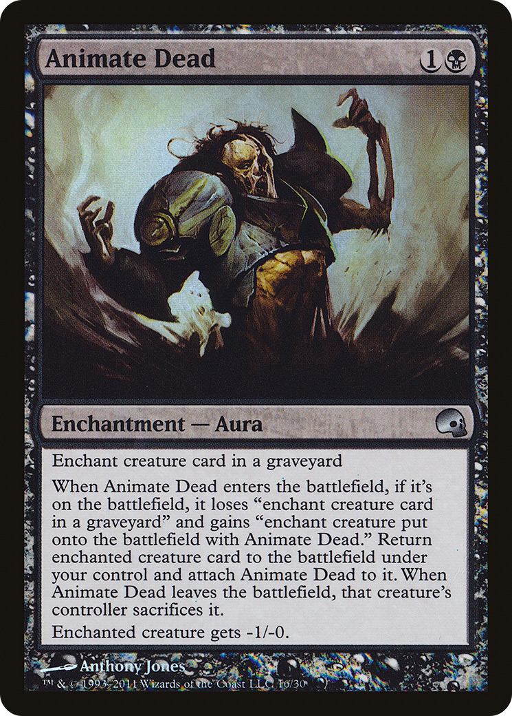 Image of Animate Dead (GRV-016) - Premium Deck Series: Graveborn Foil
