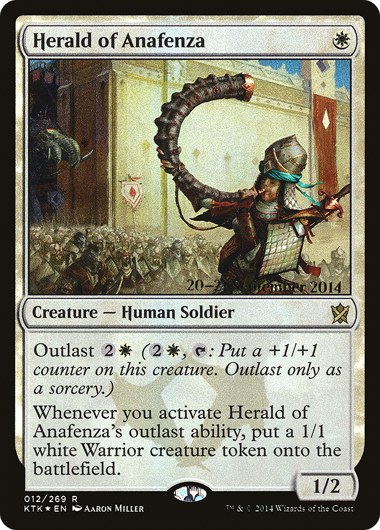 Image of Herald of Anafenza (PRE-12S) - Khans of Tarkir Promos Foil