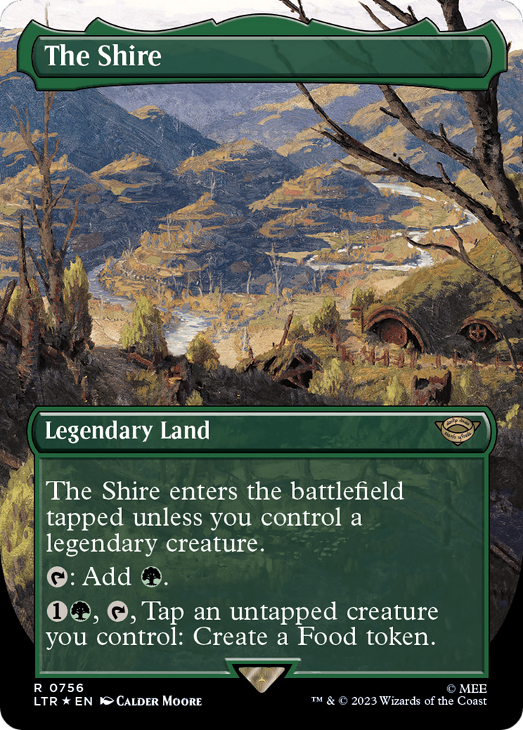 Image of The Shire (Borderless) (Surge Foil) (LTR-756) - The Lord of the Rings: Tales of Middle-earth (Borderless) Foil