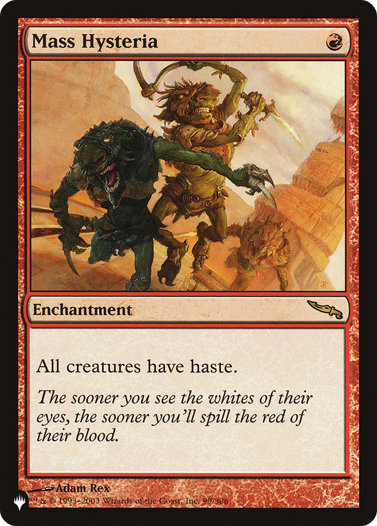 Image of Mass Hysteria (LIST-MRD-99) - The List
