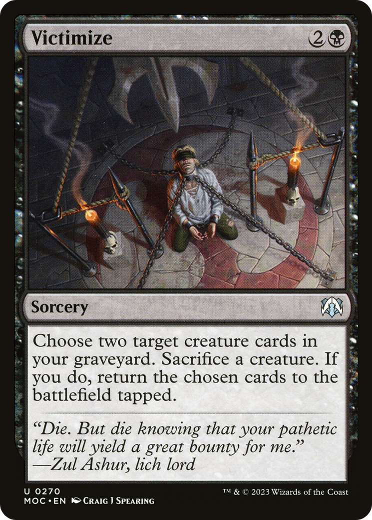Image of Victimize (MOC-270) - March of the Machine Commander
