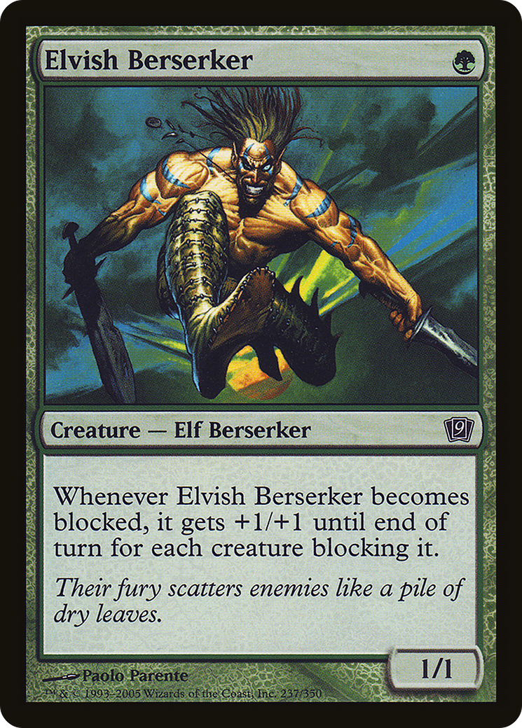 Image of Elvish Berserker (9ED-237) - 9th Edition Foil