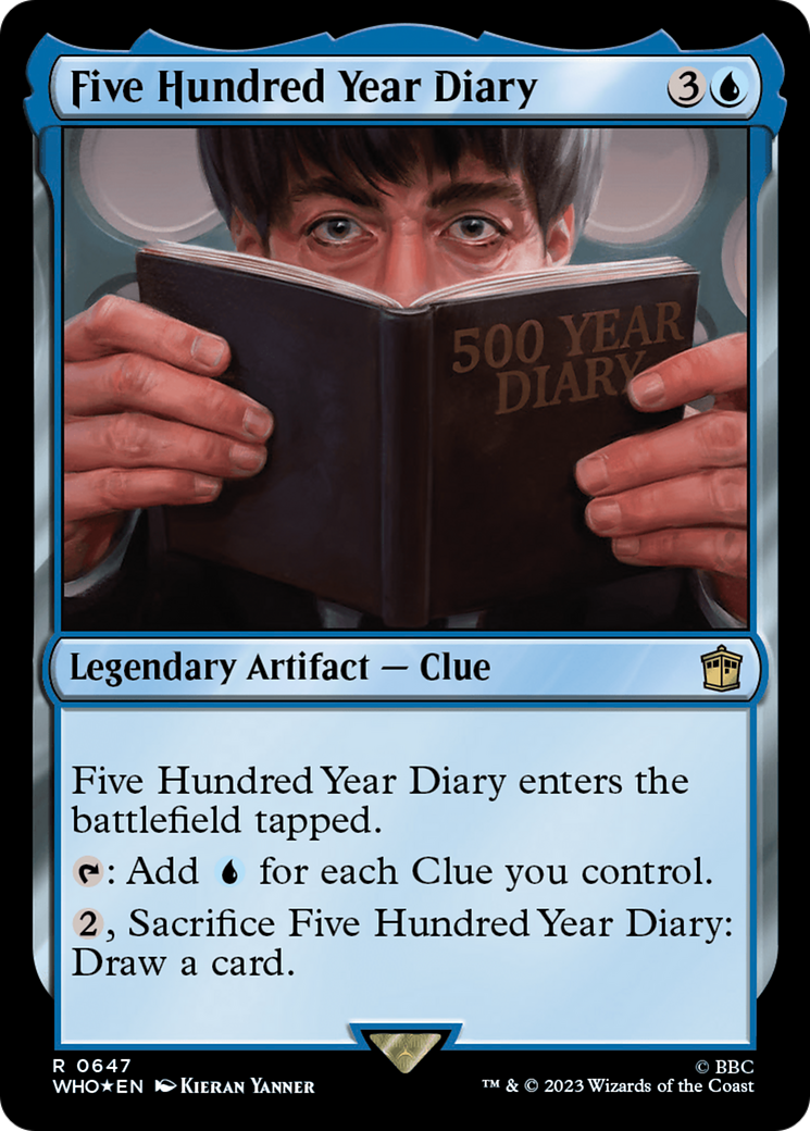 Image of Five Hundred Year Diary (Surge Foil) (WHO-647) - Doctor Who Foil