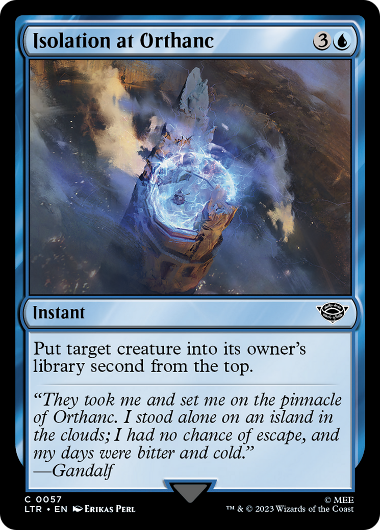 Image of Isolation at Orthanc (LTR-057) - The Lord of the Rings: Tales of Middle-earth Foil