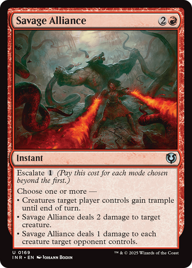 Image of Savage Alliance (INR-169) - Innistrad Remastered Foil