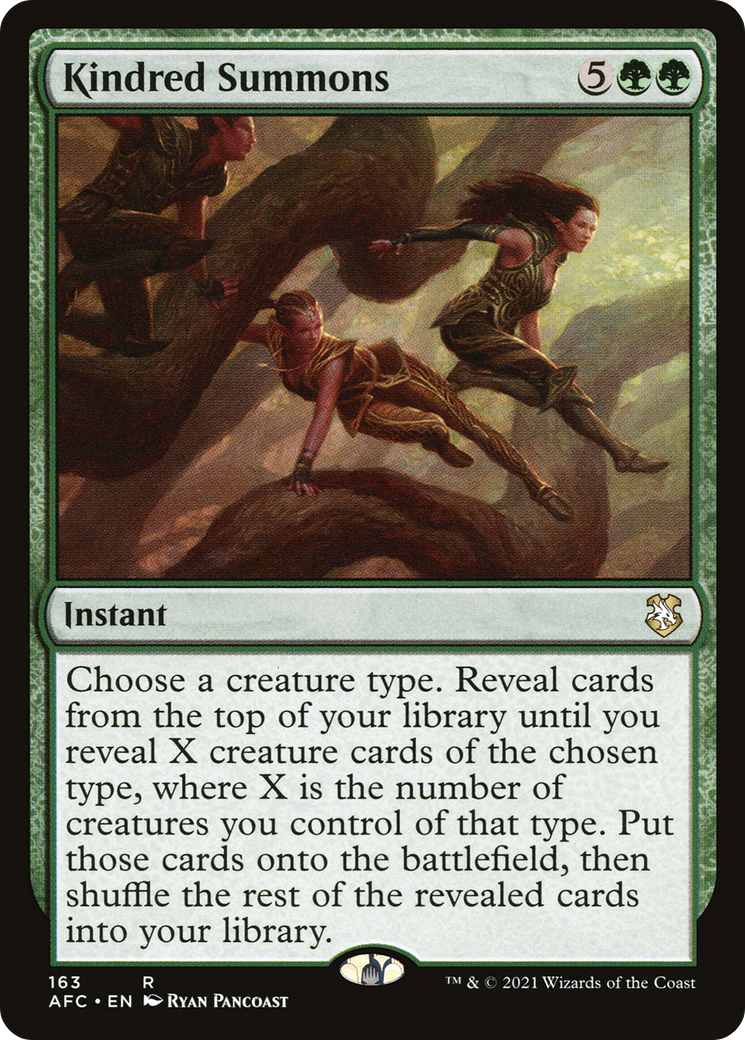 Image of Kindred Summons (AFC-163) - Forgotten Realms Commander