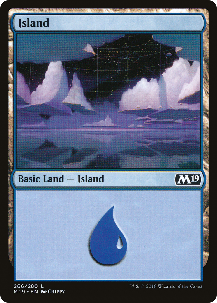 Image of Island (M19-266) - Core Set 2019 Foil