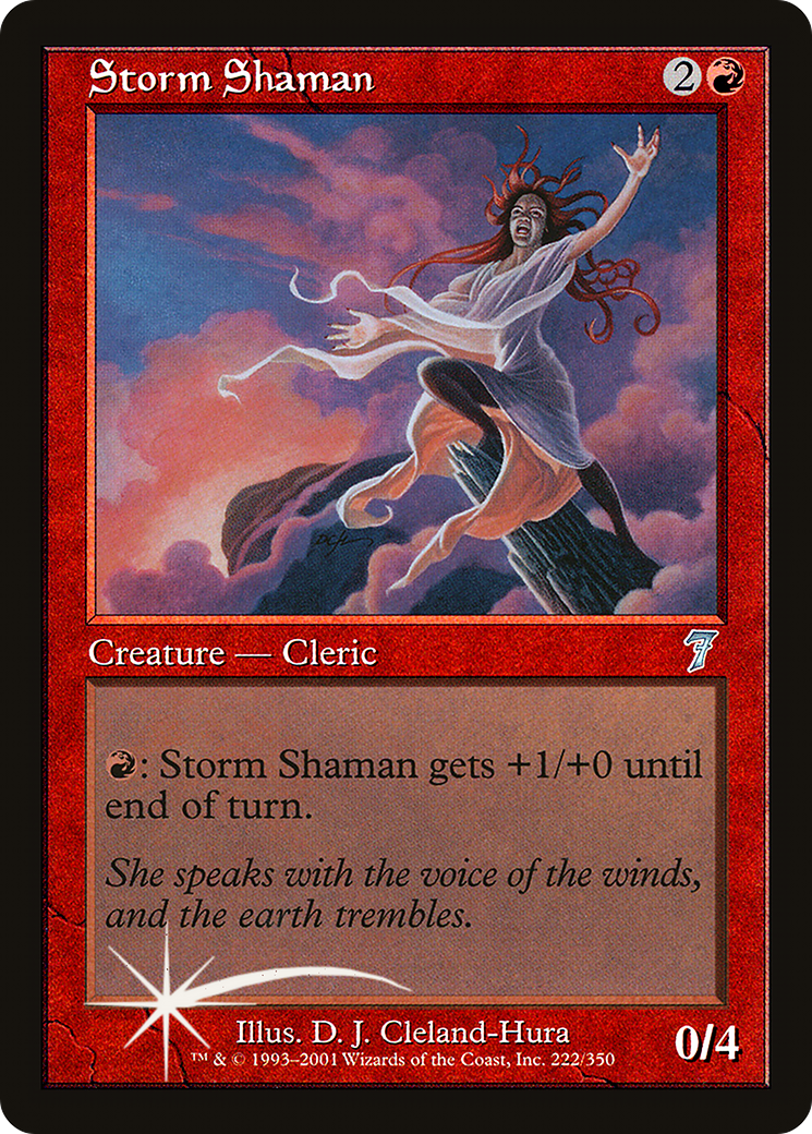Image of Storm Shaman (7ED-222) - 7th Edition