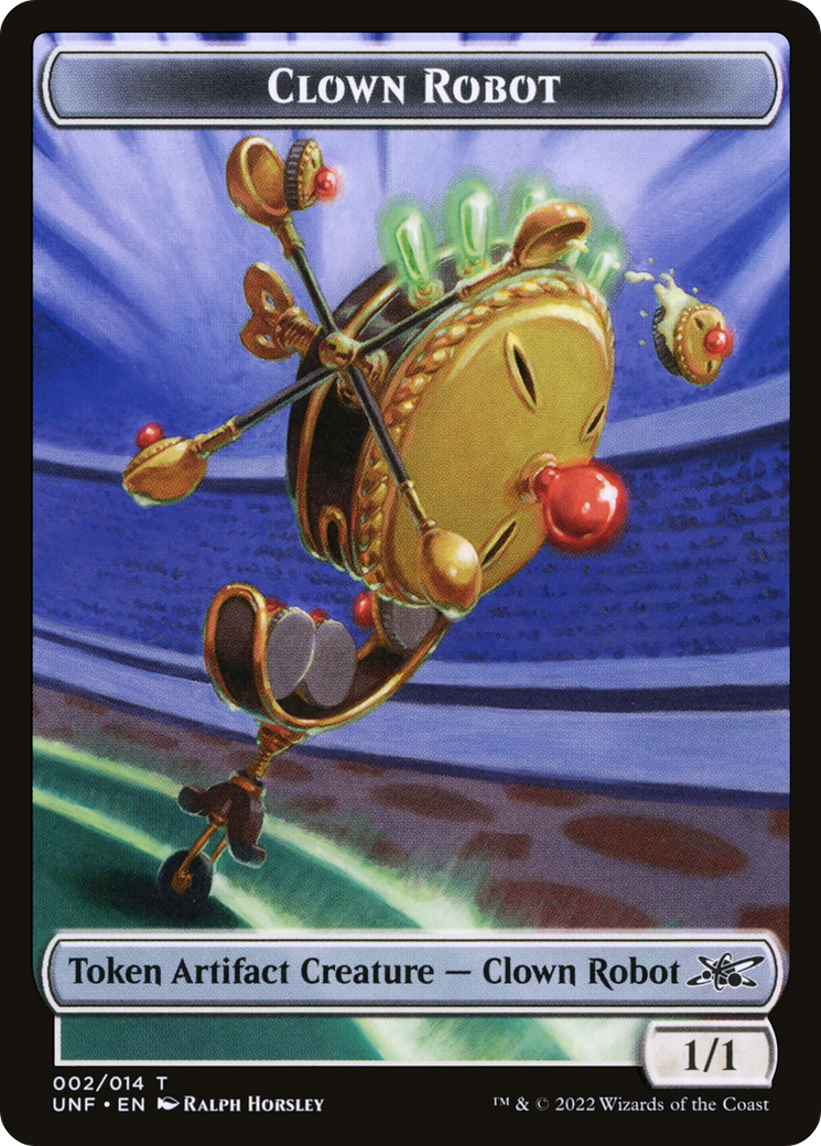 Image of Clown Robot Token (002) (UNF-002) - Unfinity Tokens