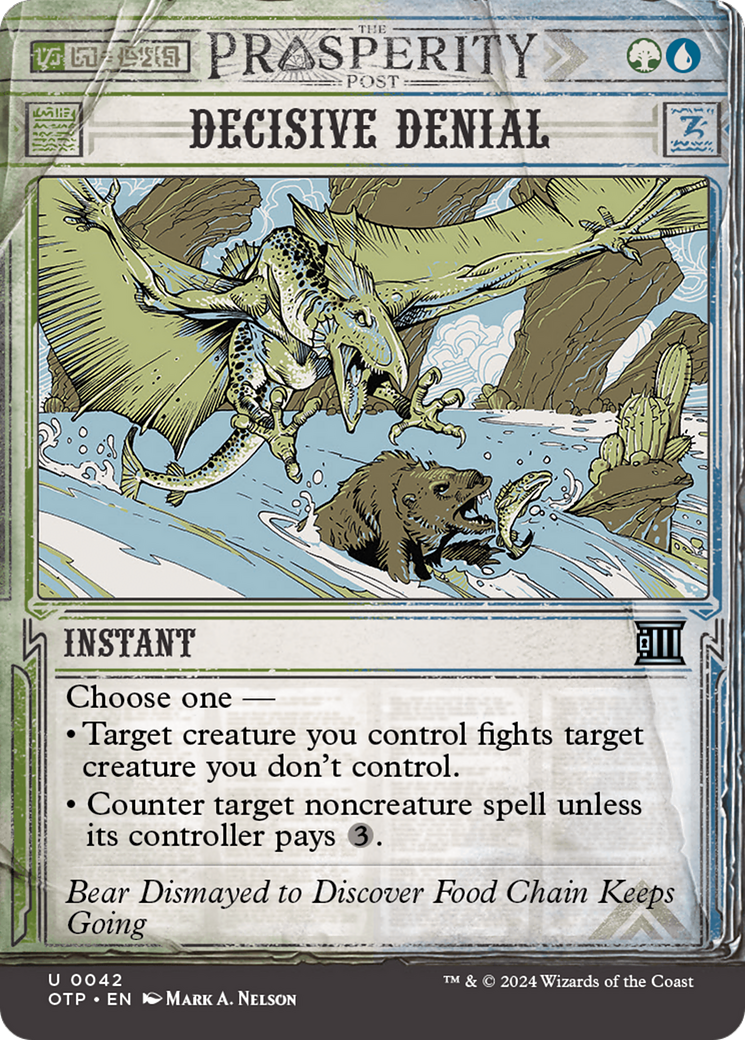 Image of Decisive Denial (OTP-042) - Breaking News: (Showcase) (Borderless) Foil