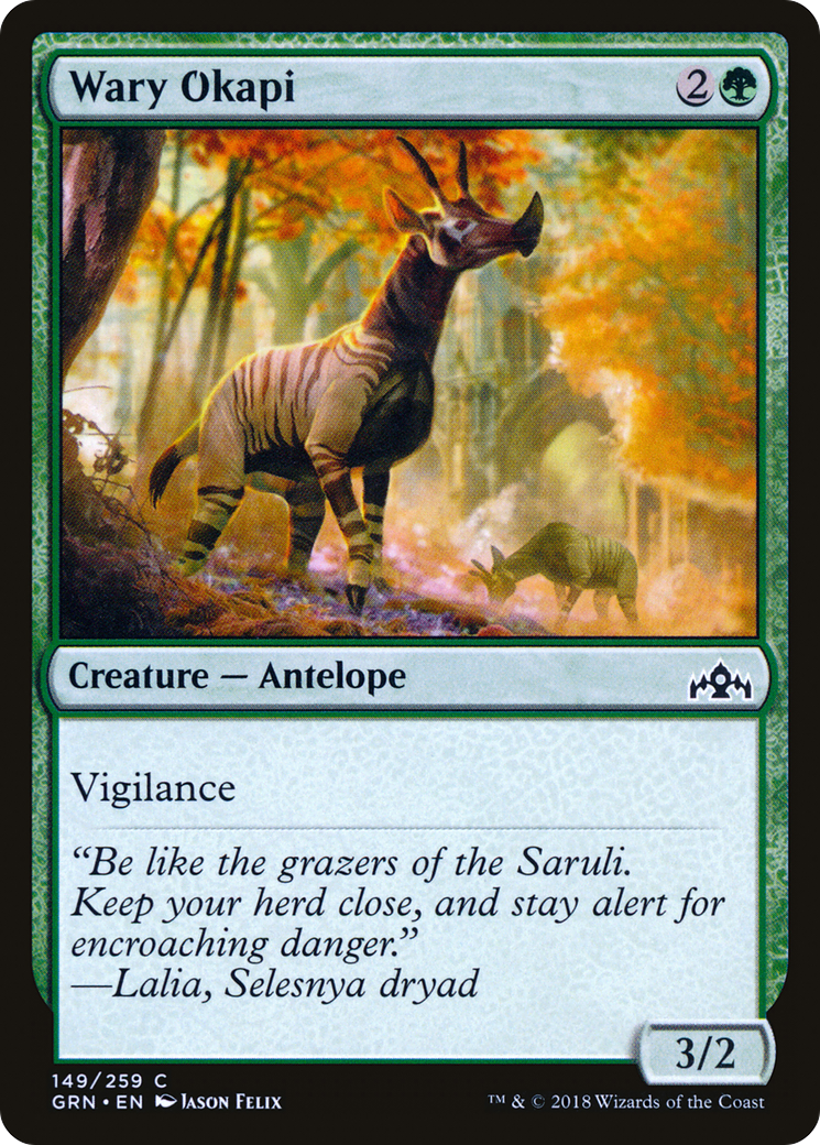 Image of Wary Okapi (GRN-149) - Guilds of Ravnica