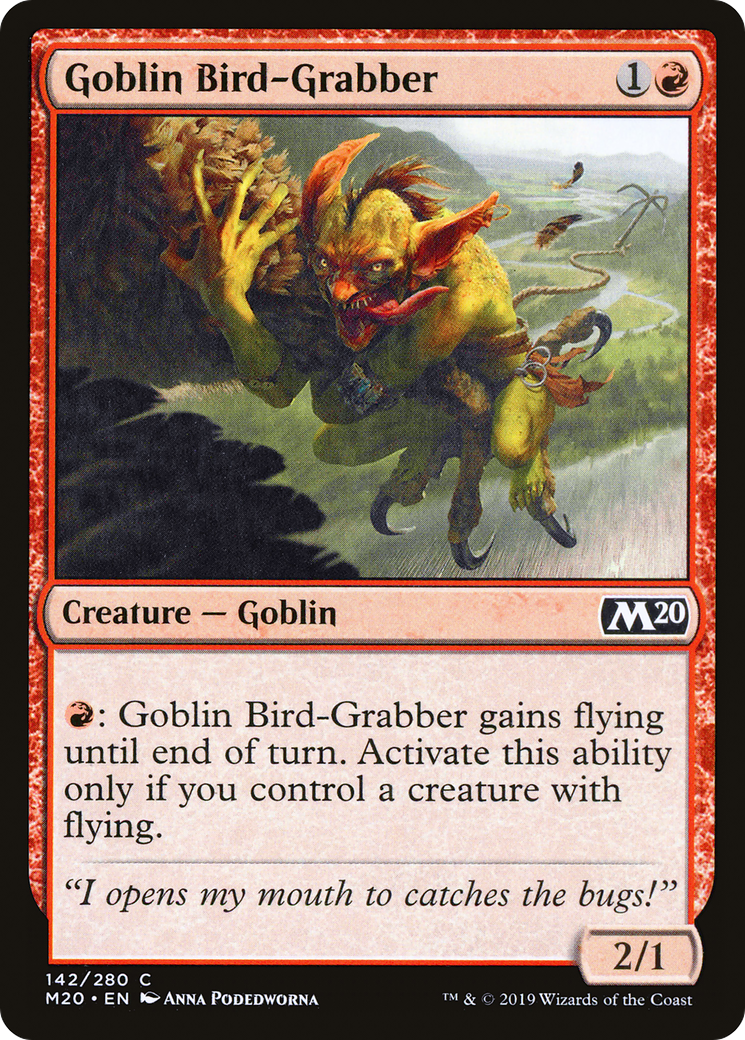 Image of Goblin Bird-Grabber (M20-142) - Core Set 2020 Foil