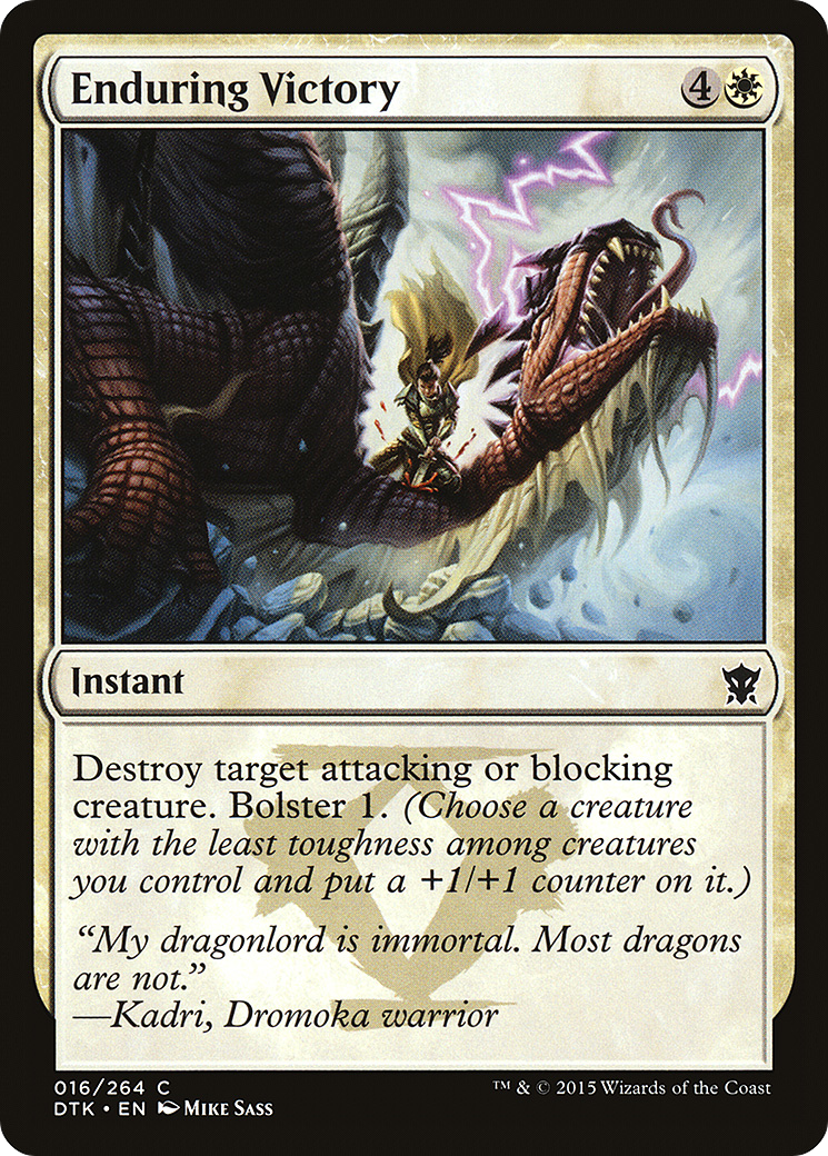 Image of Enduring Victory (DTK-016) - Dragons of Tarkir