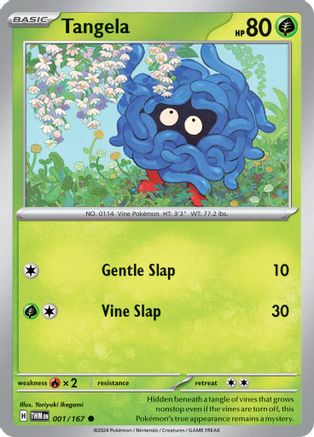 Image of Tangela 001/167  SV06 Twilight Masquerade - Common