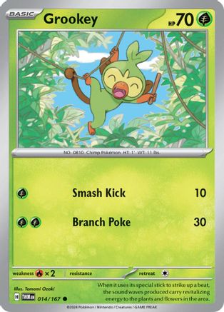 Image of Grookey 014/167  SV06 Twilight Masquerade - Common