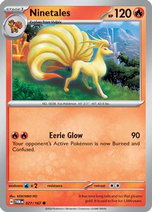 Image of Ninetales 027/167  SV06 Twilight Masquerade - Common