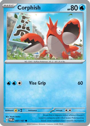 Image of Corphish 047/167  SV06 Twilight Masquerade - Common