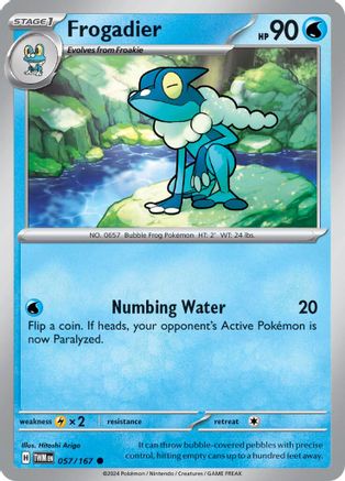 Image of Frogadier 057/167  SV06 Twilight Masquerade - Common