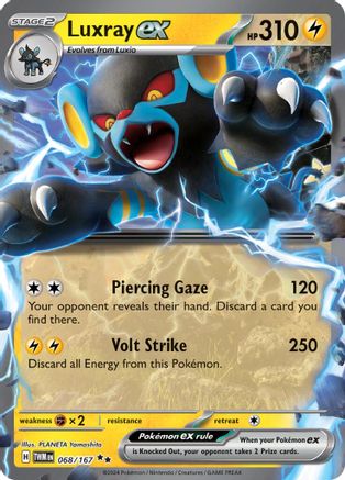 Image of Luxray ex 068/167  - Holofoil SV06 Twilight Masquerade - Double Rare