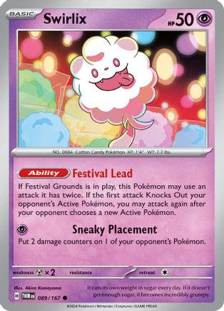 Image of Swirlix 089/167  SV06 Twilight Masquerade - Common