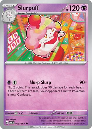 Image of Slurpuff 090/167  - Reverse Holofoil SV06 Twilight Masquerade - Uncommon